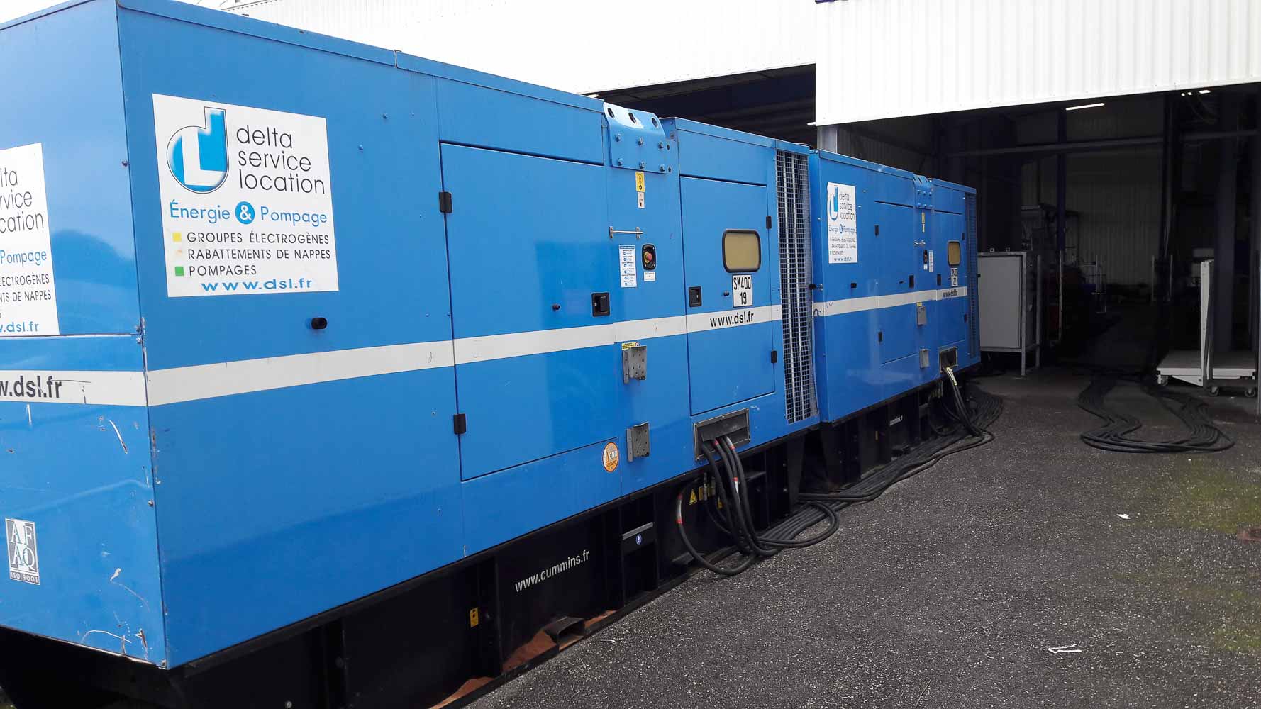 2 groupes électrogènes 500 kVA et une armoire TGBT 3200 A