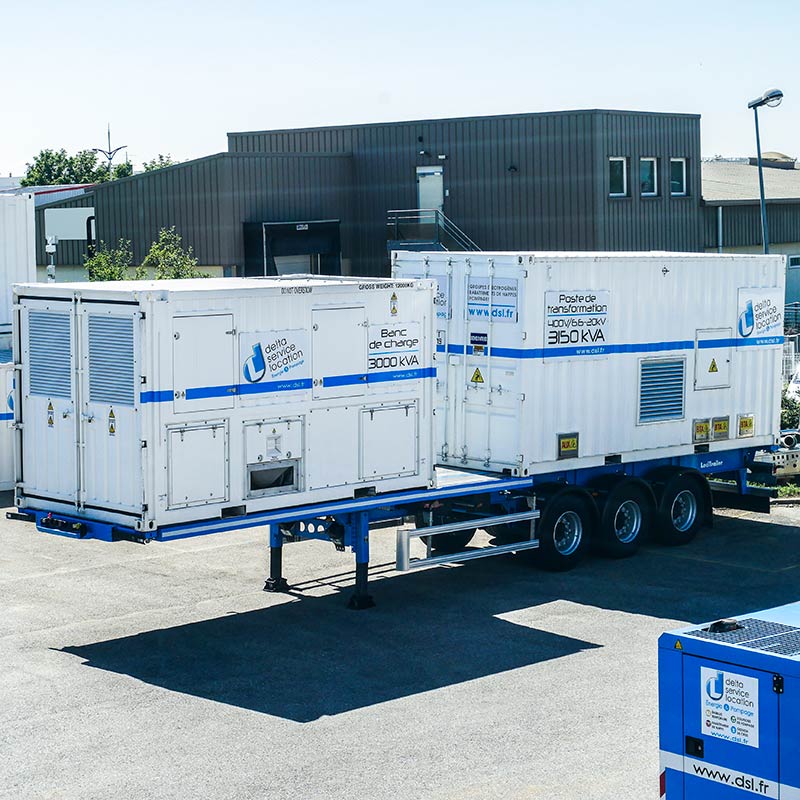 Trailer-mounted Load Bank with a Transformer