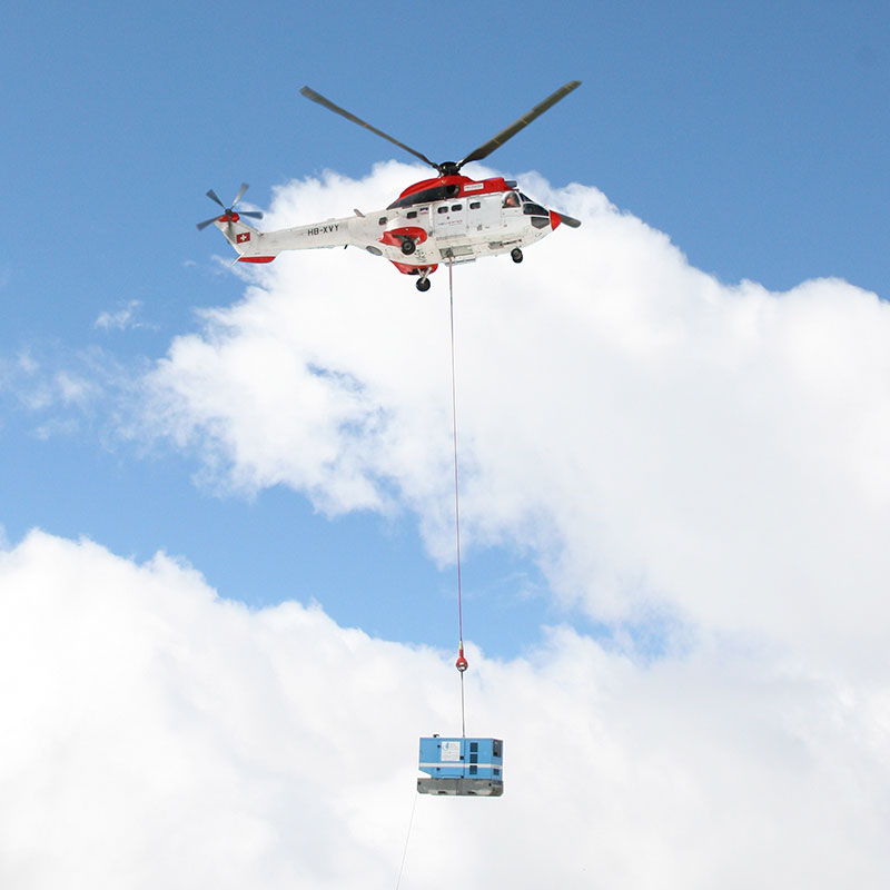 Helicopter and genset