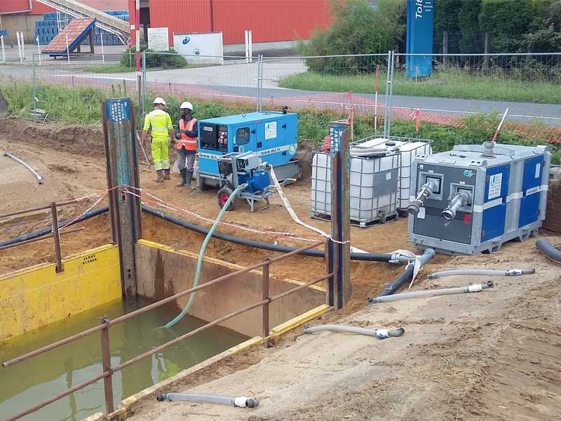 Installation du matériels de pompage et groupe électrogène
