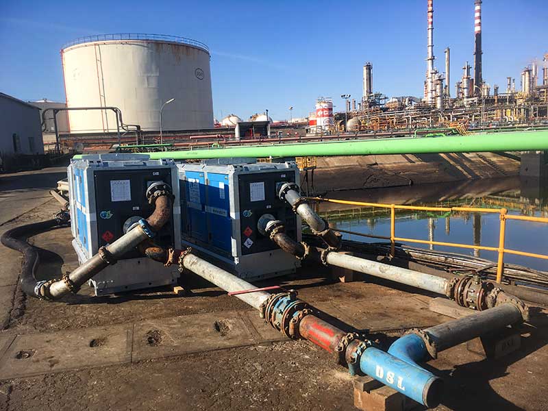 2 pompes thermiques de surface 36 kW