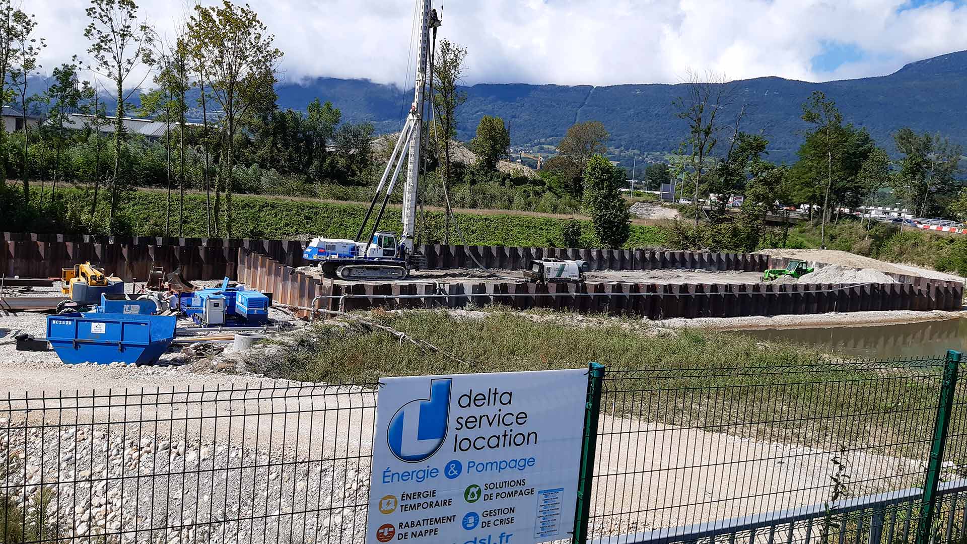 Rabattement de nappe pour un bassin de rétention d'eaux pluviales